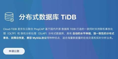 PingCAP与京东云联合发布分布式云数据库Cloud-TiDB，赋能在线数据处理与交易业务